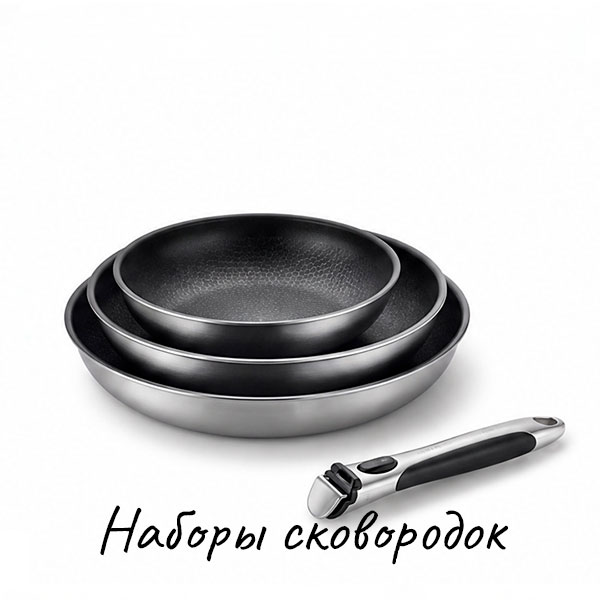 Набор сковородок купить на Skovoroda.by