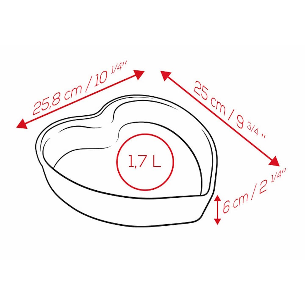 Изображение 4 Форма для запекания Сердце 25,8х25см Peugeot HEART 61586