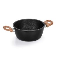 Кастрюля 2,4 л с крышкой, гранитная, Barazzoni Granitica Extra Induction Eco, 20 см