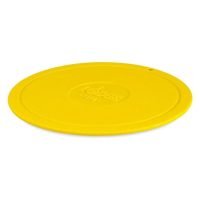 Коврик круглый силиконовый желтый 18,4см. LODGE AS7DT22