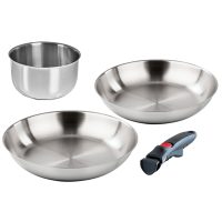 Набор сковородок 24+28 см иковш 16см Barazzoni Inox Facile 2799049901 - Skovoroda.by