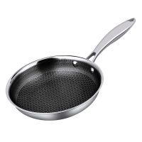 Сковорода 3-х слойная, нержавеющая сталь, P.L Proff Cuisine Honeycombs 28 см 81280100