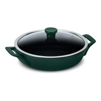 Сотейник керамический с крышкой Ceraflame Clear 28 см, зеленый