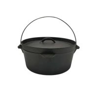 Жаровня котел 4 л чугун с крышкой черный P.L. Proff Cuisine