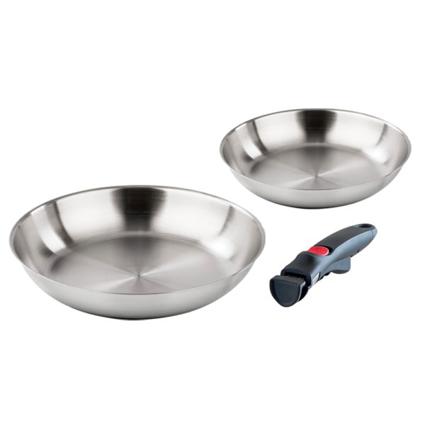 Набор сковородок 20+28 см Barazzoni Inox Facile 2799039900 - Skovoroda.by