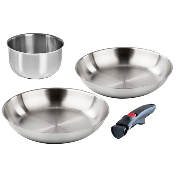 Набор сковородок 24+28 см иковш 16см Barazzoni Inox Facile 2799049901 - Skovoroda.by